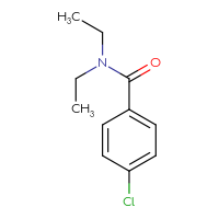Chemical structure of 4-chloro-N,N-diethylbenzamide - CSSB00000158722