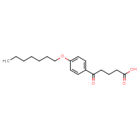 Chemical structure of 5-[4-(heptyloxy)phenyl]-5-oxopentanoic acid - CSSB00020572016