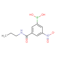 Chemical structure of [3-nitro-5-(propylcarbamoyl)phenyl]boronic acid - CSSB00000017305