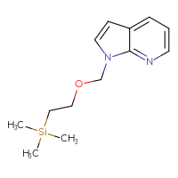 Chemical structure of 1-{[2-(trimethylsilyl)ethoxy]methyl}-1H-pyrrolo[2,3-b]pyridine - CSSB00032005210
