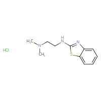 Chemical structure of N-[2-(dimethylamino)ethyl]-1,3-benzothiazol-2-amine hydrochloride - CSSB00000738807