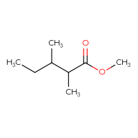 Chemical structure of methyl 2,3-dimethylpentanoate - CSSB00015389222