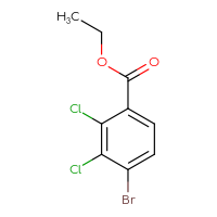Chemical structure of ethyl 4-bromo-2,3-dichlorobenzoate - CSSB00135239158