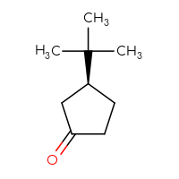 Chemical structure of (3S)-3-tert-butylcyclopentan-1-one - CSSB00010633711