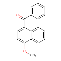 Chemical structure of (4-methoxynaphthalen-1-yl)(phenyl)methanone - CSSB00051117899