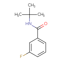 Chemical structure of N-tert-butyl-3-fluorobenzamide - CSSB00000171349