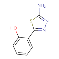 Chemical structure of 2-(5-amino-1,3,4-thiadiazol-2-yl)phenol - CSSB00011230190