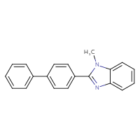 Chemical structure of 2-{[1,1'-biphenyl]-4-yl}-1-methyl-1H-1,3-benzodiazole - CSSB01412064556