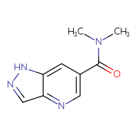 Chemical structure of N,N-dimethyl-1H-pyrazolo[4,3-b]pyridine-6-carboxamide - CSSB01991083301
