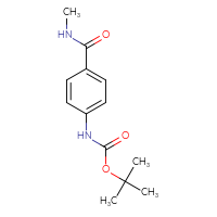 Chemical structure of tert-butyl N-[4-(methylcarbamoyl)phenyl]carbamate - CSSB00000206224