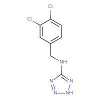 Chemical structure of N-[(3,4-dichlorophenyl)methyl]-2H-1,2,3,4-tetrazol-5-amine - CSSB00000019611