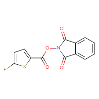 Chemical structure of 1,3-dioxo-2,3-dihydro-1H-isoindol-2-yl 5-fluorothiophene-2-carboxylate - CSSB00116210997