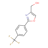 Chemical structure of {2-[4-(trifluoromethyl)phenyl]-1,3-oxazol-4-yl}methanol - CSSB00133463306