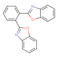 Chemical structure of 2-[2-(1,3-benzoxazol-2-yl)phenyl]-1,3-benzoxazole - CSSB00102585123