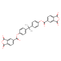 Chemical structure of 4-{2-[4-(1,3-dioxo-1,3-dihydro-2-benzofuran-5-carbonyloxy)phenyl]propan-2-yl}phenyl 1,3-dioxo-1,3-dihydro-2-benzofuran-5-carboxylate - CSSB20620527519