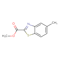 Chemical structure of methyl 5-methyl-1,3-benzothiazole-2-carboxylate - CSSB00016152554