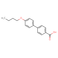 Chemical structure of 4'-butoxy-[1,1'-biphenyl]-4-carboxylic acid - CSSB00020659569
