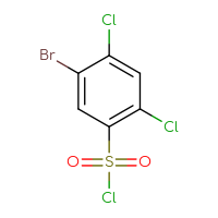 Chemical structure of 5-bromo-2,4-dichlorobenzene-1-sulfonyl chloride - CSSB00000701591