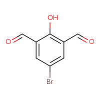 Chemical structure of 5-bromo-2-hydroxybenzene-1,3-dicarbaldehyde - CSSB00009812103