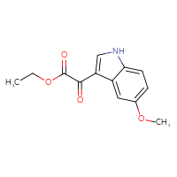 Chemical structure of ethyl 2-(5-methoxy-1H-indol-3-yl)-2-oxoacetate - CSSB00003197188