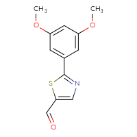 Chemical structure of 2-(3,5-dimethoxyphenyl)-1,3-thiazole-5-carbaldehyde - CSSB00005509647