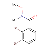 Chemical structure of 2,3-dibromo-N-methoxy-N-methylbenzamide - CSSB00118235984