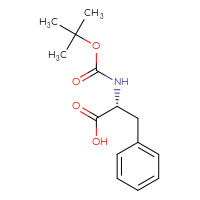Chemical structure of (2R)-2-{[(tert-butoxy)carbonyl]amino}-3-phenylpropanoic acid - CSSB00011416708