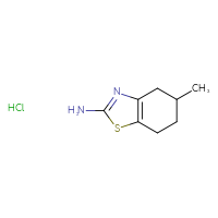 Chemical structure of 5-methyl-4,5,6,7-tetrahydro-1,3-benzothiazol-2-amine hydrochloride - CSSB00102661664