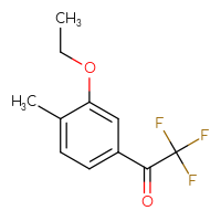 Chemical structure of 1-(3-ethoxy-4-methylphenyl)-2,2,2-trifluoroethan-1-one - CSSB00010142245