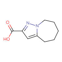 Chemical structure of 4H,5H,6H,7H,8H-pyrazolo[1,5-a]azepine-2-carboxylic acid - CSSB00009924961