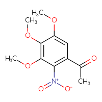 Chemical structure of 1-(3,4,5-trimethoxy-2-nitrophenyl)ethan-1-one - CSSB00020626405