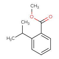 Chemical structure of methyl 2-(propan-2-yl)benzoate - CSSB00012568993