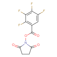 Chemical structure of 2,5-dioxopyrrolidin-1-yl 2,3,4,5-tetrafluorobenzoate - CSSB02238682437