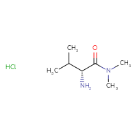 Chemical structure of (2R)-2-amino-N,N,3-trimethylbutanamide hydrochloride - CSSB06744502469