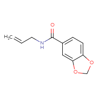 Chemical structure of N-(prop-2-en-1-yl)-2H-1,3-benzodioxole-5-carboxamide - CSSB00000160319