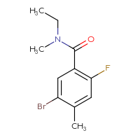 Chemical structure of 5-bromo-N-ethyl-2-fluoro-N,4-dimethylbenzamide - CSSB06492859714
