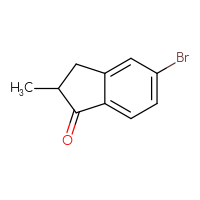Chemical structure of 5-bromo-2-methyl-2,3-dihydro-1H-inden-1-one - CSSB00010169280