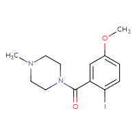 Chemical structure of 1-(2-iodo-5-methoxybenzoyl)-4-methylpiperazine - CSSB06256038645