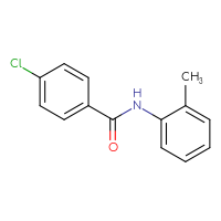 Chemical structure of 4-chloro-N-(2-methylphenyl)benzamide - CSSB00046149756