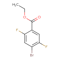 Chemical structure of ethyl 4-bromo-2,5-difluorobenzoate - CSSB00010827328