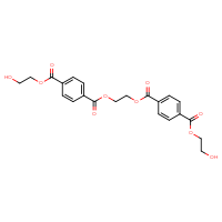 Chemical structure of 1-(2-{4-[(2-hydroxyethoxy)carbonyl]benzoyloxy}ethyl) 4-(2-hydroxyethyl) benzene-1,4-dicarboxylate - CSSB03496529403