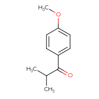 Chemical structure of 1-(4-methoxyphenyl)-2-methylpropan-1-one - CSSB00000745734