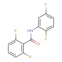 Chemical structure of N-(2,5-difluorophenyl)-2,6-difluorobenzamide - CSSB00026391344