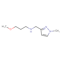 Chemical structure of (3-methoxypropyl)[(1-methyl-1H-pyrazol-3-yl)methyl]amine - CSSB00011788661