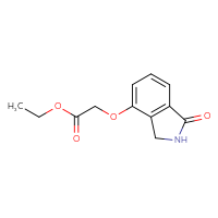 Chemical structure of ethyl 2-[(1-oxo-2,3-dihydro-1H-isoindol-4-yl)oxy]acetate - CSSB06272044834