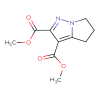 Chemical structure of 2,3-dimethyl 4H,5H,6H-pyrrolo[1,2-b]pyrazole-2,3-dicarboxylate - CSSB00011068881
