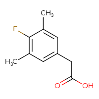 Chemical structure of 2-(4-fluoro-3,5-dimethylphenyl)acetic acid - CSSB00000069598