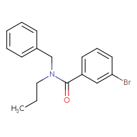 Chemical structure of N-benzyl-3-bromo-N-propylbenzamide - CSSB00000155460
