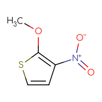 Chemical structure of 2-methoxy-3-nitrothiophene - CSSB00009875888