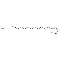Chemical structure of 2-(decylsulfanyl)-4,5-dihydro-1H-imidazole hydrobromide - CSSB00000748653